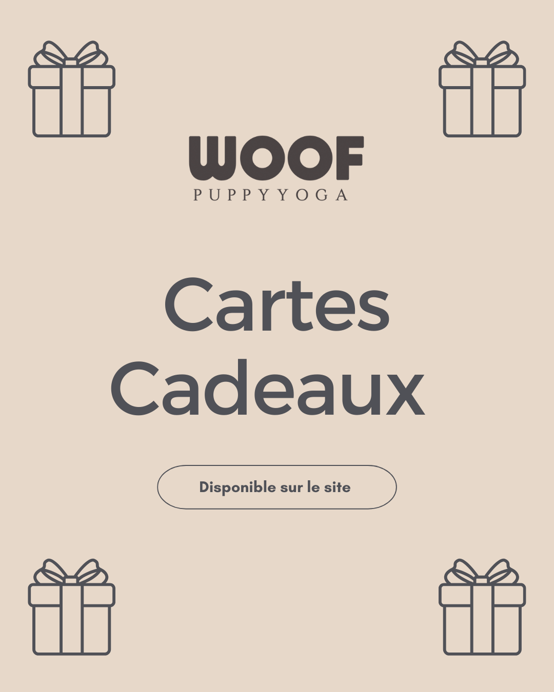 Carte-cadeau Puppy yoga lln